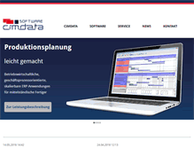 Tablet Screenshot of cimdata-sw.de